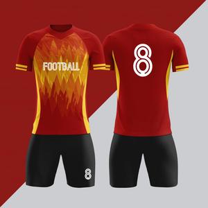 Set di Uniformi da <span class=keywords><strong>Calcio</strong></span> Personalizzate con Sublimazione <span class=keywords><strong>Termica</strong></span> Digitale, Divisa per Squadre Giovanili, Traspirante e ad Asciugatura Rapida - Product Image 6