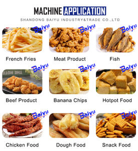 Máquina eléctrica para freír rosquillas <span class=keywords><strong>y</strong></span> patatas fritas Baiyu Precio de nueva condición de China - Product Image 4