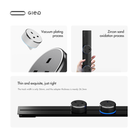 Multiprise murale Gler à montage fixe avec prises universelles, USB-C à charge rapide, rallonge et interrupteur principal