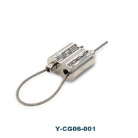 Câble de luminaire personnalisé OEM de 1,5 mm, quincaillerie, pince à boucle réglable