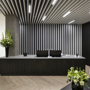 <span class=keywords><strong>Pannelli</strong></span> <span class=keywords><strong>per</strong></span> Soffitto Decorativi Moderni Personalizzati, <span class=keywords><strong>Controsoffitto</strong></span> Acustico in Alluminio, Pannello Fonoassorbente in Metallo Effetto Legno - Product Image 6