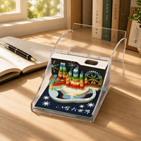 Bloc-notes 3D de luxe moderne en gros d'usine, bloc-notes en papier imprimé OEM, calendrier avec logo personnalisé pour cadeau d'entreprise souvenir
