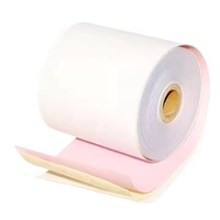 Papier autocopiant thermique personnalisé 2 plis 3 plis Rouleaux de papier autocopiant NCR informatisé forme papier d'impression autocopiant continu