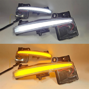 Feux de brouillard LED DRL pour Toyota <span class=keywords><strong>Prius</strong></span> <span class=keywords><strong>2023</strong></span> 2024 2025, lentille transparente, feux de jour, clignotants séquentiels, lampe de pare-chocs, lumière diurne - Product Image 4
