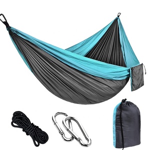 <span class=keywords><strong>Hamaca</strong></span> de Nailon para Acampar, Doble o Individual, Portátil y Ligera, para Senderismo, Viajes, Excursiones y Picnic - Product Image 1