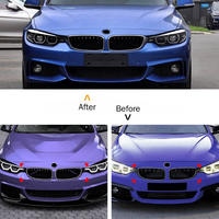 Grille de calandre de voiture neuve YUNZ ABS pour Série 4 F32 F33 F36 2014-2020, grille avant simple/double ligne avec éclairage LED