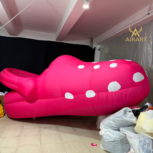 Chausson géant rose de 2 m de haut, gonflable, pour la <span class=keywords><strong>décoration</strong></span> de piscine et de fêtes - Product Image 1