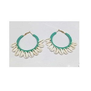 Pendientes de hilo de cuentas Codi de estilo africano para niñas, aretes de trabajo para gifting, para exportación a todo el mundo, de fabricante indio - Product Image 6