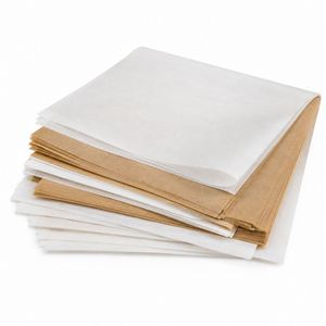 Hojas de Papel Kraft Blanco y Marrón Antigrasa para Envolver Hamburguesas, Sándwiches, Galletas y Comida de Restaurante, para Picnic - Product Image 2