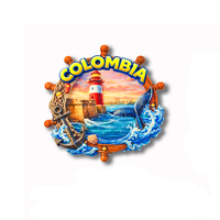 Imán de Resina 3D de Colombia, Recuerdo del Faro de Cartagena, Caribe, Imán para Refrigerador al por Mayor para Regalos Turísticos