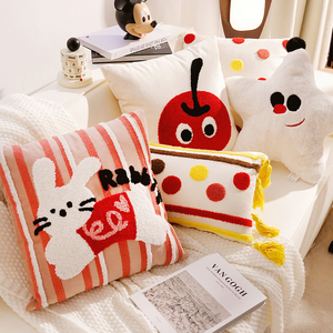 Coperta Decorativa per Divano con Motivi Cartoon, Cuscino per Testata del Letto, Federa per Cuscino Decorativo per <span class=keywords><strong>Bambini</strong></span> - Product Image 2