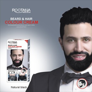 Long-Lasting Men's Fashion Semi-Permanent <strong>Beard</strong> Dye Cream Black <strong>Henna</strong> Tint for <strong>Beard</strong> Care - Product Image 4