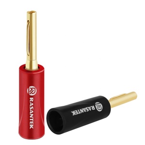 Rasantek 24K chapado en oro <span class=keywords><strong>género</strong></span> <span class=keywords><strong>masculino</strong></span> conector Banana - Product Image 1
