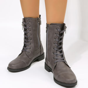 Bottes grande <span class=keywords><strong>taille</strong></span> style anglais, nouvelle collection automne 2025, bottes Martin vintage à fermeture éclair latérale, <span class=keywords><strong>taille</strong></span> <span class=keywords><strong>43</strong></span>, importées - Product Image 5