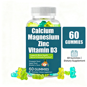 <span class=keywords><strong>Halal</strong></span> Calcium Magnesium Zink Vitamine D3 Soft Candy Ondersteunt de Gezondheid van de Botten, Zenuw- en Immuunfunctie, Immuunsysteem Zink Gummies - Product Image 4