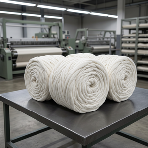Usine de hauts en laine de couleur blanche 100% hauts en laine utilisant pour le fil haut en laine naturelle couleur différente disponible fil à tricoter à la main - Product Image 2