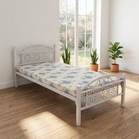Lit pliant en métal, très vendu au Moyen-Orient, lit pliable en acier portable avec matelas, lit de camping en fer