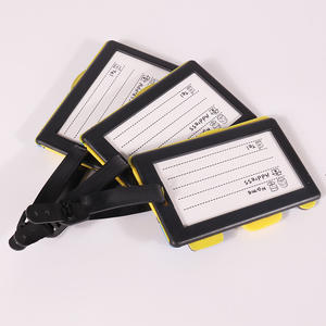 شعار مخصص شكل كاميرا حقيبة الأمتعة علامة لينة PVC يمكن تحديدها مع حزام قابل للتعديل - Product Image 2