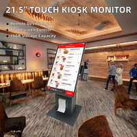 Kiosque de capteur de moniteur de bureau facile à installer de 21.5 pouces Commande tactile capacitive Entreprise en libre-service Utilisation intérieure évaluée IP65 OEM