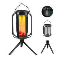 Lanterne solaire LED rechargeable par USB en forme de bocal Mason, étanche IP65, effet flamme suspendu pour le camping et le jardin