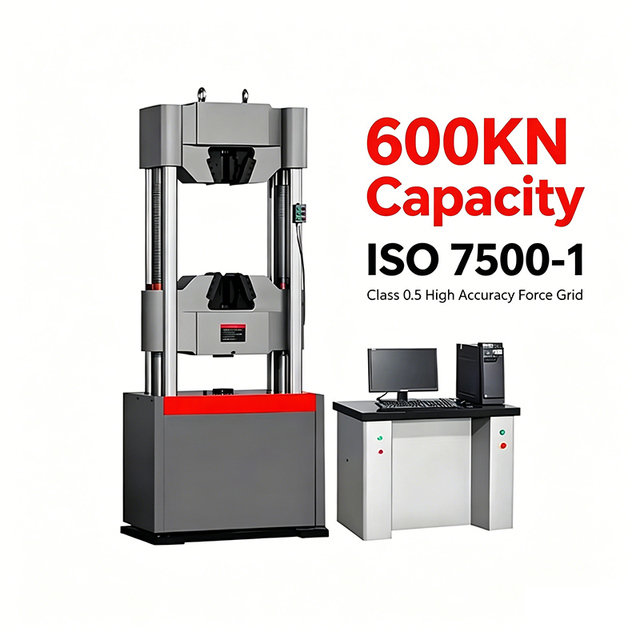 600KN Electronic Universal Tensile Testing Machine Compression Hydraulic Laboratory Pull Test Equipment for Wire Measurement