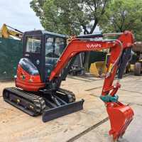 Excavatrice Kubota U27-4 d'occasion de haute qualité, mini-excavatrice sur chenilles de 2,7 tonnes avec attache rapide et chenilles en caoutchouc à vendre
