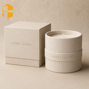 Pot à bougie en céramique mate réutilisable FUBEI Living Eco avec logo personnalisé en relief, bougie parfumée à la <span class=keywords><strong>cire</strong></span> de soja, vente en gros de pots à bougies - Product Image 4