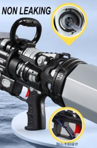 KK Venta Directa 72CM 2000ML capacidad alta presión de aire pistola de agua de tiburón, 10 metros de largo alcance tiro chorro de agua para niños adultos - Product Image 5