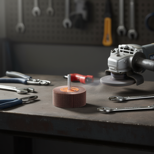 Ttake Corundum Abrasive Flap <b>Wheel</b> 50x10 Mm 6 Mm Shaft 80 Grit For <b>Grinding</b> - Product Image 3