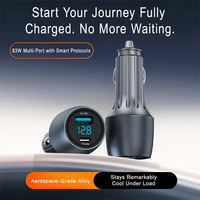 Chargeur de voiture en métal 83W Type-C, chargeur rapide QC3.0 PD, chargeur de voiture USB Type C, adaptateur d'alimentation pour téléphones mobiles
