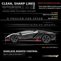 Supercar RC 2,4 GHz à l'échelle 1:24, modèle de voiture de course télécommandée entièrement fonctionnelle, phare LED, jouet pour enfants