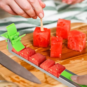Utensilio <span class=keywords><strong>de</strong></span> Cocina Manual para Cortar Frutas, Herramienta <span class=keywords><strong>de</strong></span> Acero Inoxidable para Verano, Fácil <span class=keywords><strong>Cortador</strong></span> <span class=keywords><strong>de</strong></span> Cubo <span class=keywords><strong>de</strong></span> <span class=keywords><strong>Sandía</strong></span>, Molino <span class=keywords><strong>de</strong></span> Viento - Product Image 5