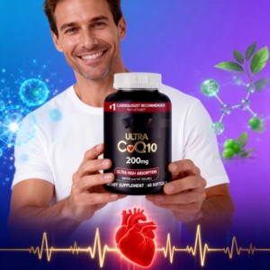 Cápsulas de Coenzima <span class=keywords><strong>Q10</strong></span> de 200 mg para el Apoyo de la Salud del Corazón, Suplemento de Coenzima <span class=keywords><strong>Q10</strong></span> en Cápsulas Blandas, Paquete OEM, Marcas Privadas - Product Image 1