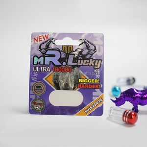 One-Stop Custom Rhino Pills Packaging Box Set with Blister Card and <b>Display</b> Box for Male Enhancement Supplements - Product Image 3