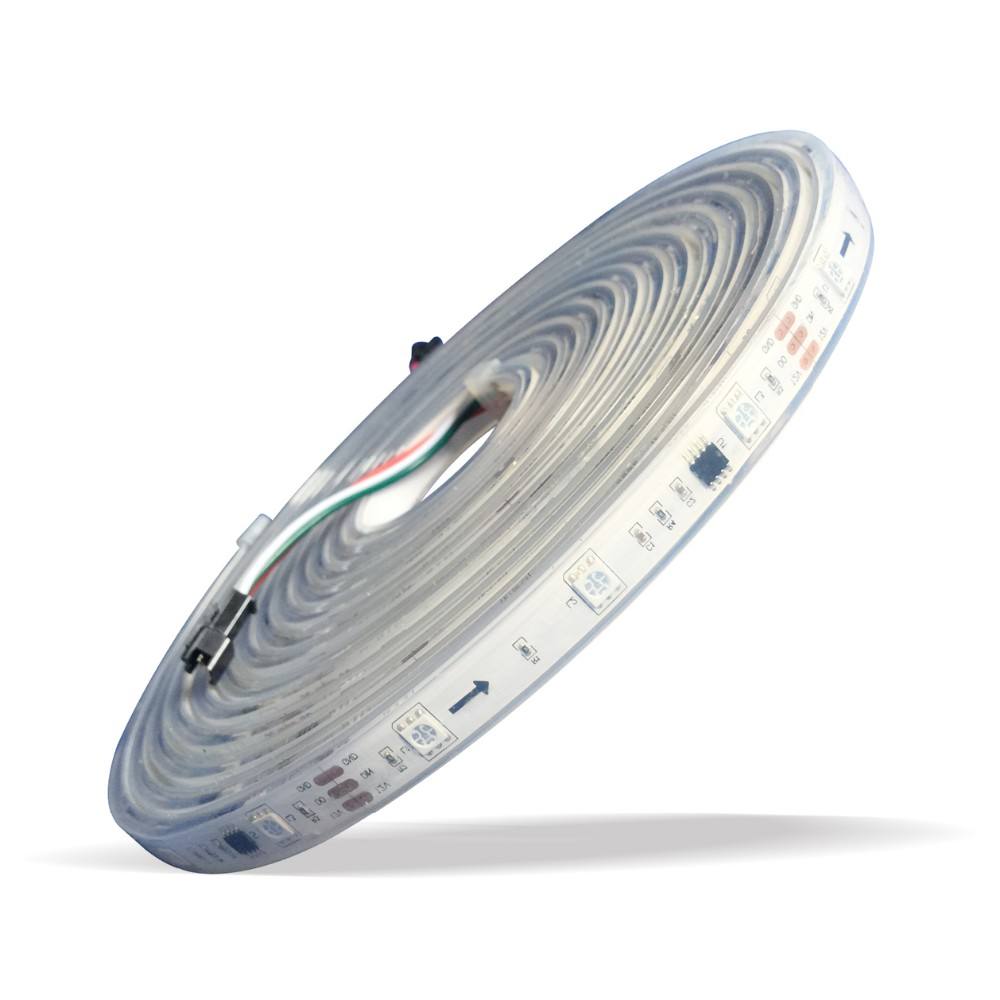 Addressable 10 RGBIC 5050 WS2811 LED Strip Light Outdoor Waterproof for Indoor Living Room