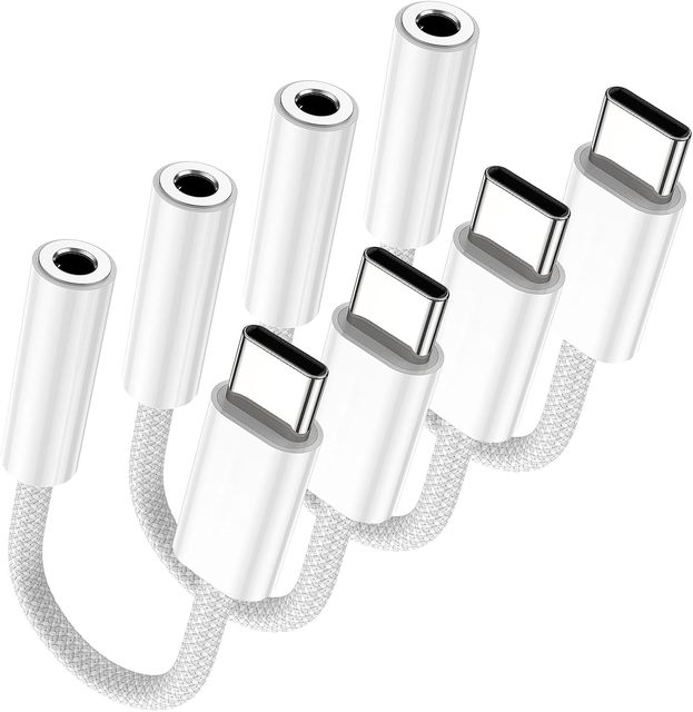 USB C to 3.5 mm Headphone Jack Adapter with bluetooth