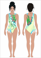 Robe de danse moderne à manches longues en spandex imprimé respirant, couleur personnalisée, pour adultes et filles, pour la formation en ballet et gymnastique rythmique