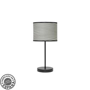 Lámpara de mesa negra con surco gris 1xE14, medidas 42x17x17 cm, ideal para iluminación decorativa y funcional en espacios modernos. - Product Image 1