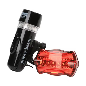 Lámpara de Bicicleta Impermeable con Batería para Exteriores, Luz Trasera LED, Juego de Luces para Bicicleta, Marca April International - Product Image 1