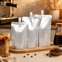Pochette à bec verseur personnalisée en matériau écologique pour l'emballage du lait liquide, sans BPA, pochette à bec verseur stérilisable, feuille d'aluminium 4 couches pour aliments pour bébés