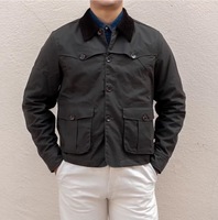 Blouson aviateur vintage pour homme des années 80, col rabattu, logo sur le devant, style rétro américain, automne, extérieur, poisson volant, 100% coton