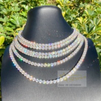 Prix pas cher Bijoux Hip Hop 2MM 3MM 4MM 5MM 6.5MM GRA Certificat S925 Argent Vvs Diamant Moissanite Tennis Chaîne Collier