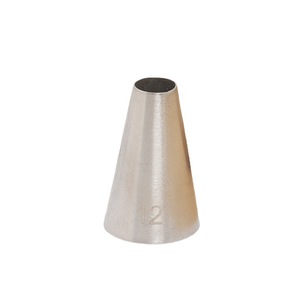 Round Mouth Piping Tip 304 Stainless Steel Reusable Baking Tool For Cake Decorating - Product Image 3