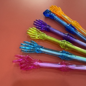 Pubblicità creativa penna a sfera 1.0mm Design con scheletro osseo trasparente bombola per bambini - Product Image 5