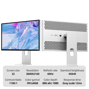 Kuycon p32u IPS LCD hiển thị 60Hz Ultra HD chơi game hiển thị máy tính xách tay màn hình Extender Màn hình <span class=keywords><strong>32</strong></span> trong - Product Image 2