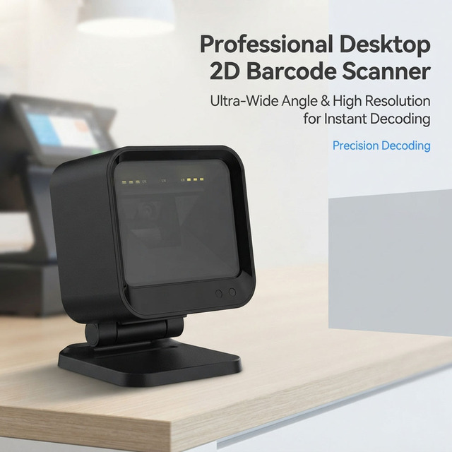 NETUM DP9280 Industrial High-Speed Hands-Free QR Code Reader Desktop 2D Omni-Directional Barcode Scanner for Pharmacy Warehouse