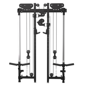 New Design Folding <strong>Wall</strong> Cable Rack Integrated Trainer Squat Rack <strong>Wall</strong> Mounted Power Rack With Dual <strong>Pully</strong> Gym Fitness Equipment - Product Image 3