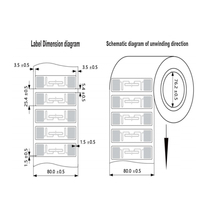 Étiquette anti-liquide longue portée personnalisée étiquette Rfid Uhf incrustation humide ultra haute fréquence UCODE 8 UCODE 9 étiquette/bâton Rfid Uhf