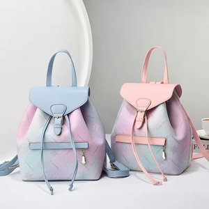 Nouveau Sac à Dos Loisir Tendance pour Femme, Sac à Dos Rétro pour Étudiante, Cartable à Fermeture Éclair avec Fermeture à Cordon, Sac à Dos Seau - Product Image 4