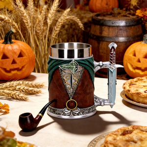 Jarra <span class=keywords><strong>de</strong></span> Cerveza Hobbit Ring, Cáliz Medieval <span class=keywords><strong>de</strong></span> El Señor <span class=keywords><strong>de</strong></span> los Anillos, Taza <span class=keywords><strong>de</strong></span> Cerveza con Diseño <span class=keywords><strong>de</strong></span> Espada, MAA01, Acero Inoxidable, Divertida, con Mango <span class=keywords><strong>de</strong></span> Espada, para Vino - Product Image 4